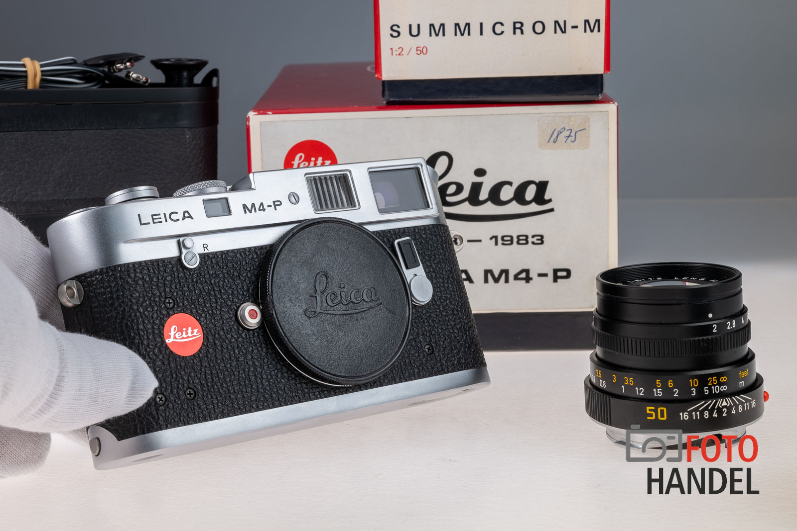 Leica M4-P 1913-1983 - 10416 mit Leica Summicron-M 50mm 2.0 - 11819 und Winder