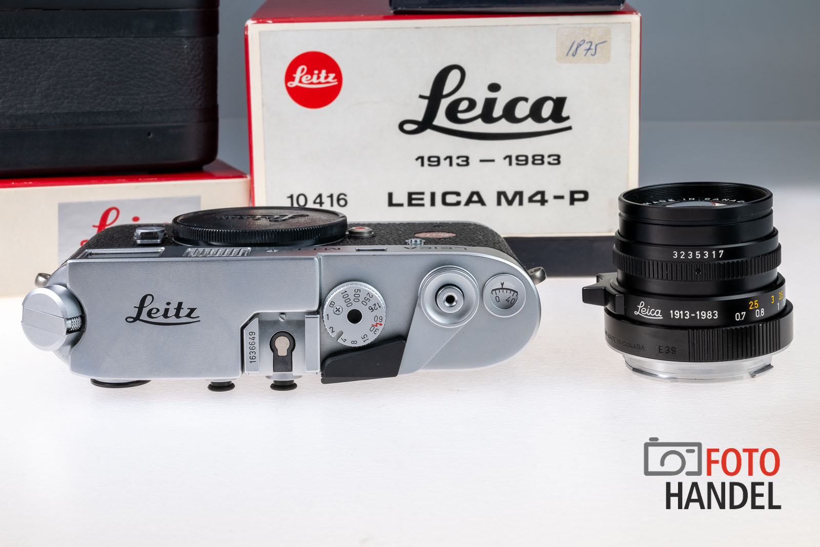 Leica M4-P 1913-1983 - 10416 mit Leica Summicron-M 50mm 2.0 - 11819 und Winder